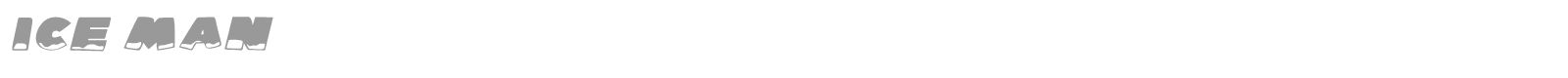 Ice Man font preview